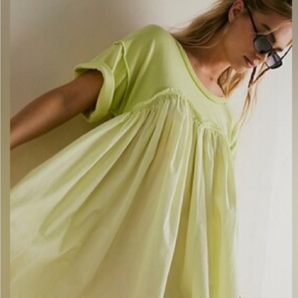 Free People Lime Mini Dress